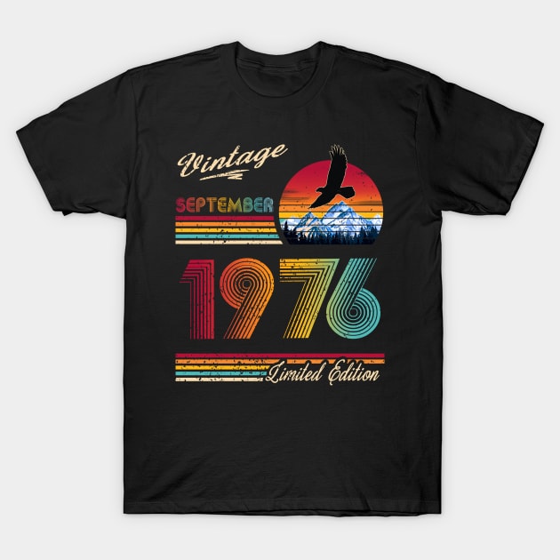 September 1976 Birthday T-Shirt by Green Splash